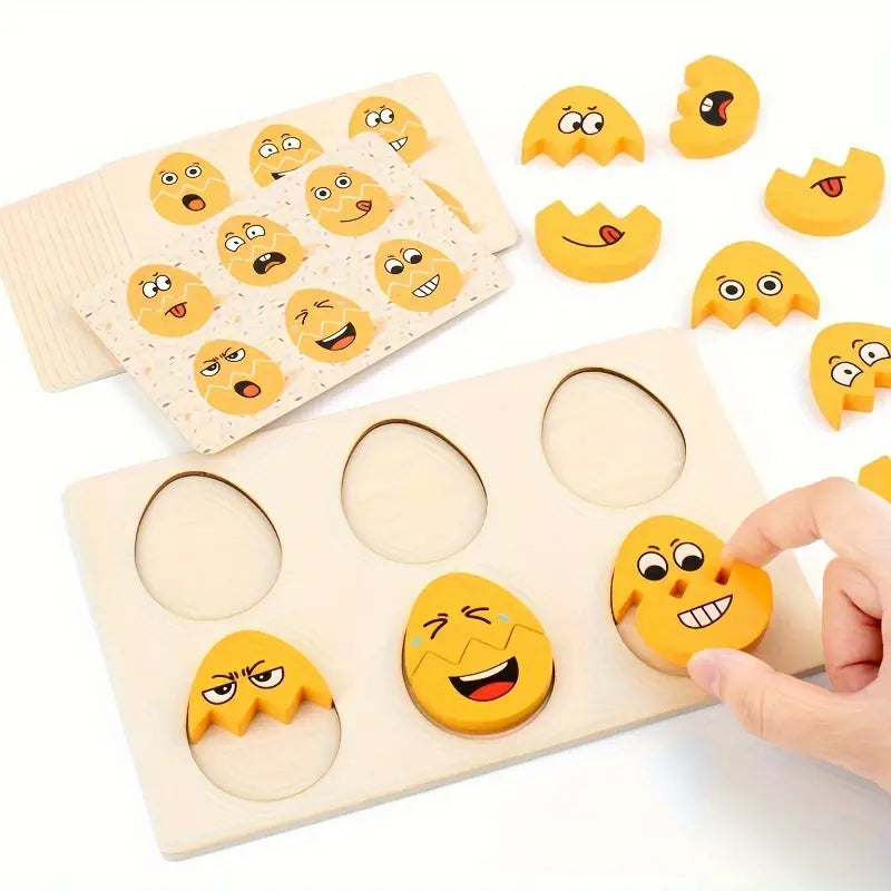 Emotional Intelligence Wooden Expression Eggs