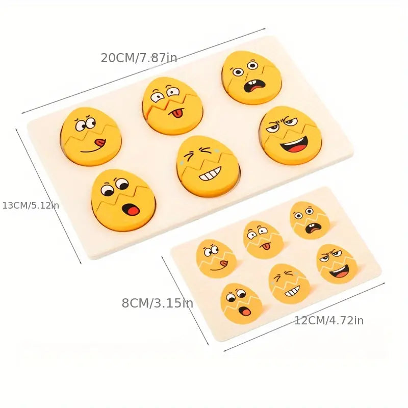 Emotional Intelligence Wooden Expression Eggs
